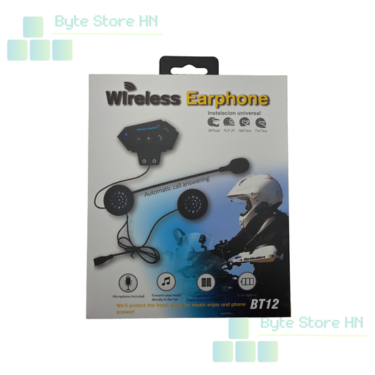 Auriculares BT12 Bluetooth 5.0 para Casco