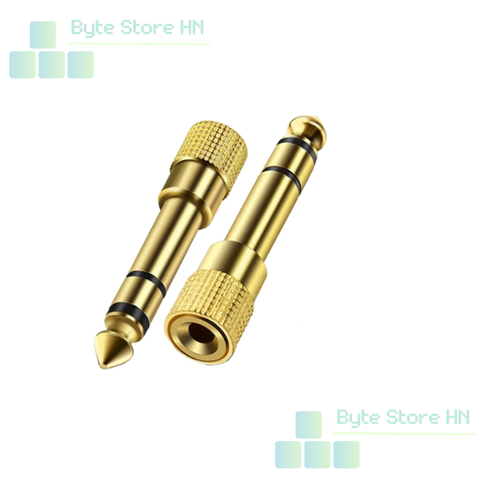 Adaptador Audio 3.5 mm a 6.35 mm.