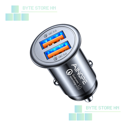 Cargador CERTIFICADO para carro AINOPE AV801 24W | Doble USB-A