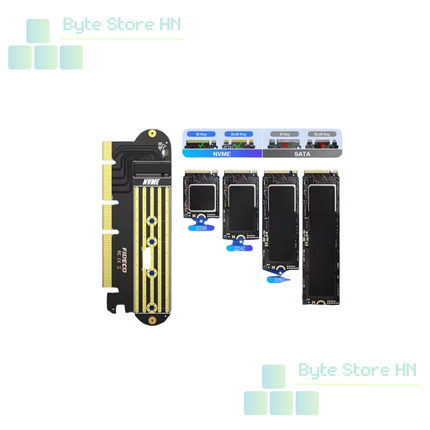 FIDECO Adaptador Dual M.2 a PCIe