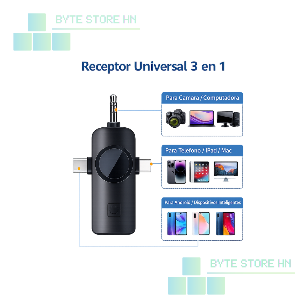 Micrófono Dual 3 en 1 - 2 Microfonos