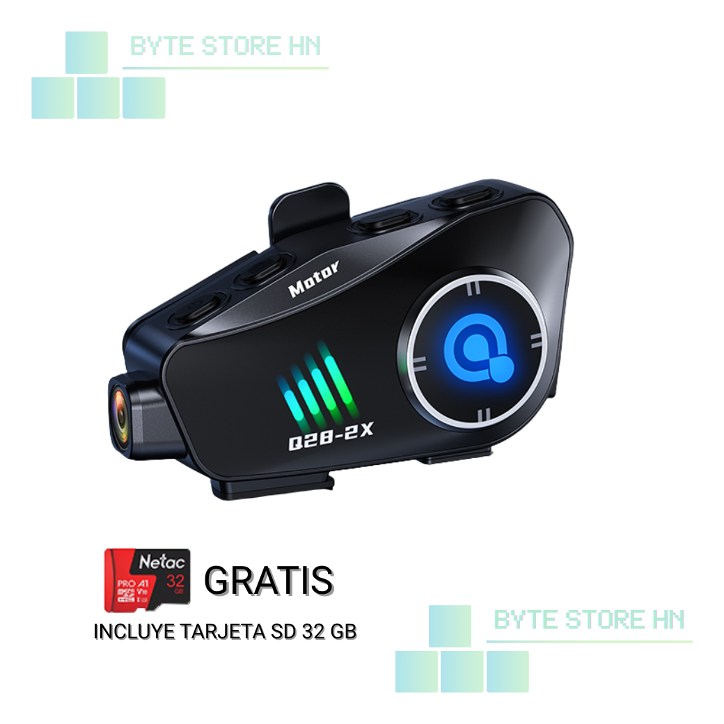 Intercomunicador Bluetooth con Cámara Q28-2X