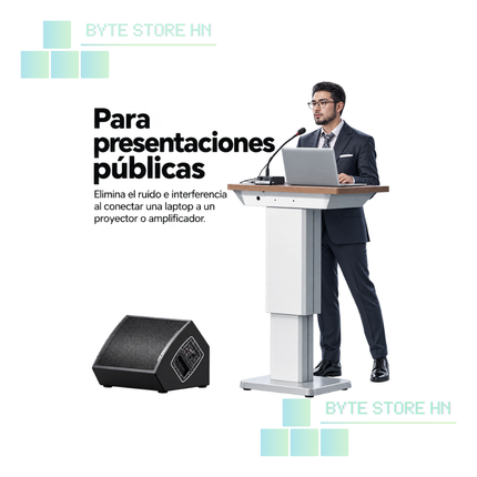 Aislador de Ruido Audio AUX 3.5 mm