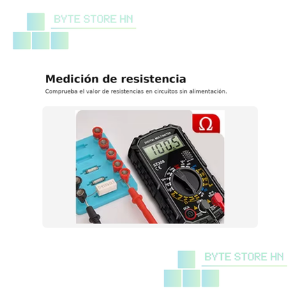 Multímetro digital ANENG SZ308 con puntas de prueba