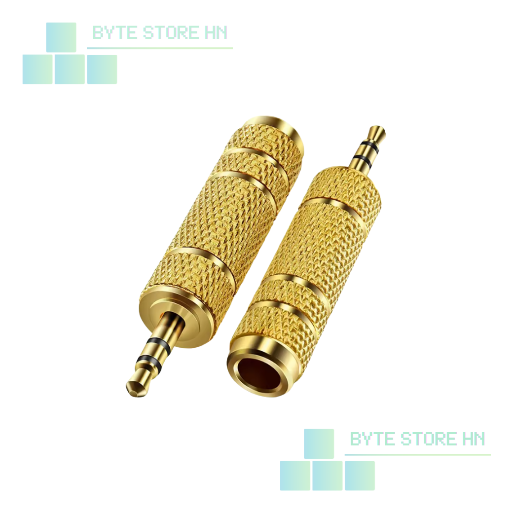 Adaptador Audio 6.35 mm a 3.5 mm.