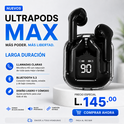 Ultrapods Max – Audífonos inalámbricos