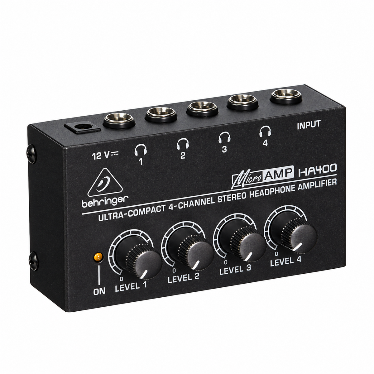 Amplificador Behringer HA400. — fotografía 1 con fondo blanco