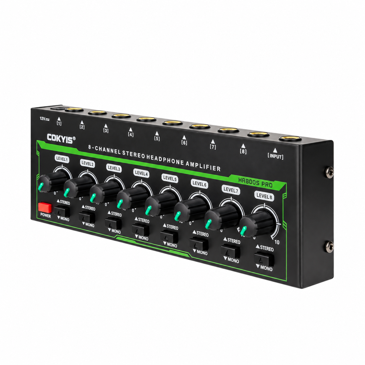 Amplificador COKYIS HA800 RGB — fotografía 2 con fondo blanco