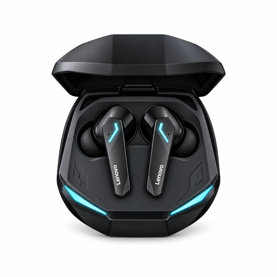 Audífonos Lenovo Thinkplus GM2 Pro – Black — Black — fotografía 1 con fondo blanco