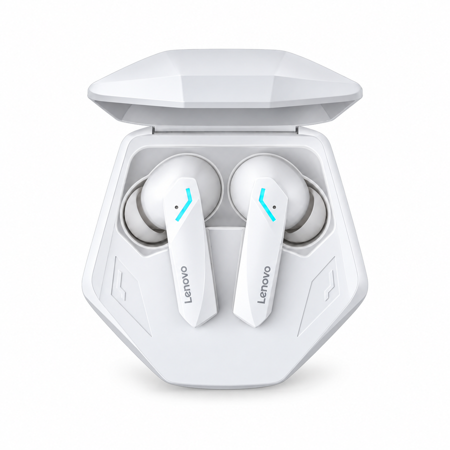 Audífonos Lenovo Thinkplus GM2 Pro Originales – White — White — fotografía 1 con fondo blanco