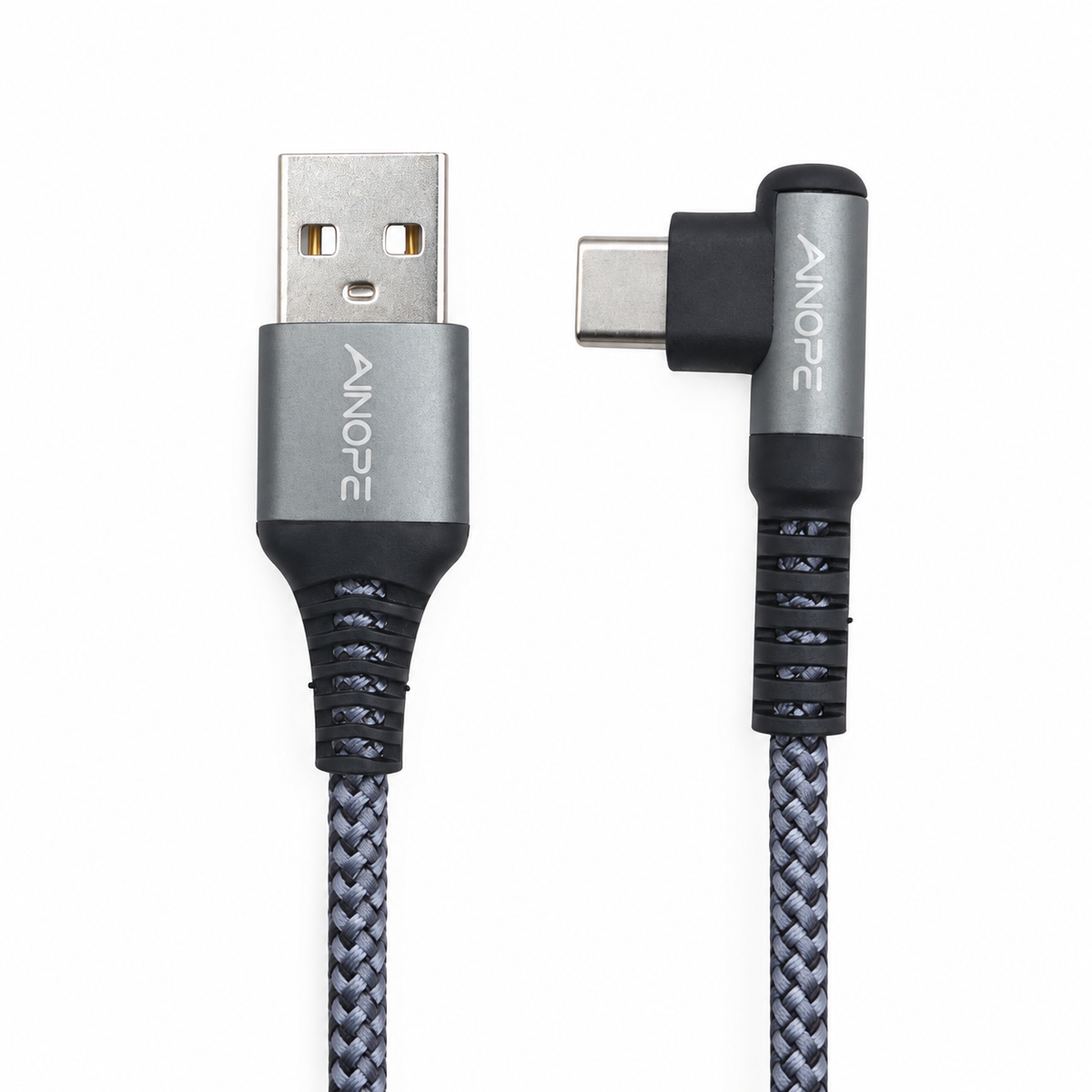 Cable AINOPE USB A a USB C — fotografía 2 con fondo blanco