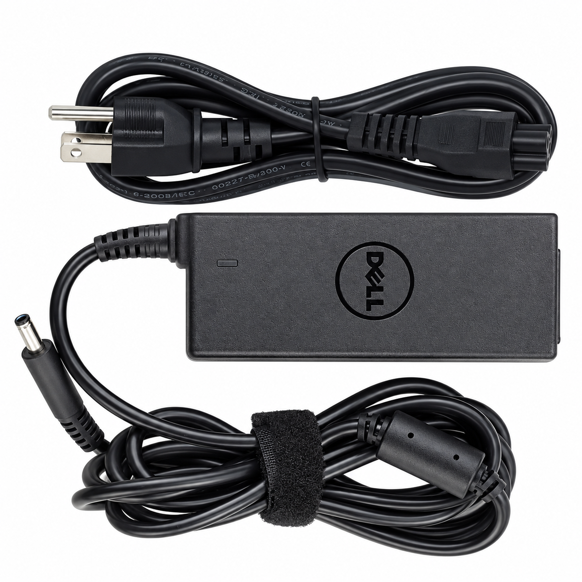 Cargador DELL 45 W Punta Fina. — fotografía 1 con fondo blanco