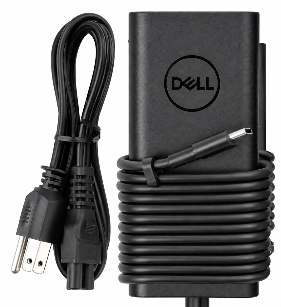 Cargador DELL 65 W  USB-C — fotografía 1 con fondo blanco