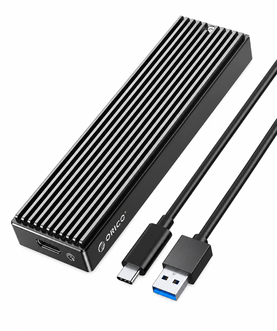 Enclouser ORICO M.2 a USB-A 3.1 — fotografía 1 con fondo blanco