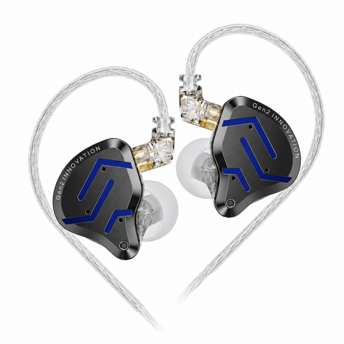 KZ ZSN PRO 2 - BLUE-BLACK — Sin Micrófono — fotografía 2 con fondo blanco