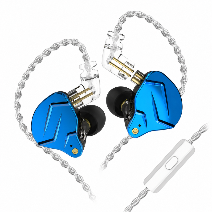 KZ ZSN PRO X - Blue — Con Micrófono — fotografía 1 con fondo blanco