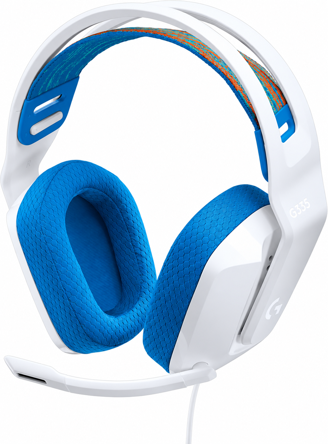 Logitech G335 Auriculares 3.5 mm Gaming — Blanco — fotografía 2 con fondo blanco