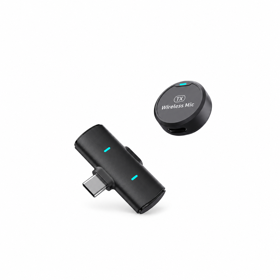 Micrófono Inalámbrico Magneticos - 1 Micrófono — USB-C — fotografía 1 con fondo blanco