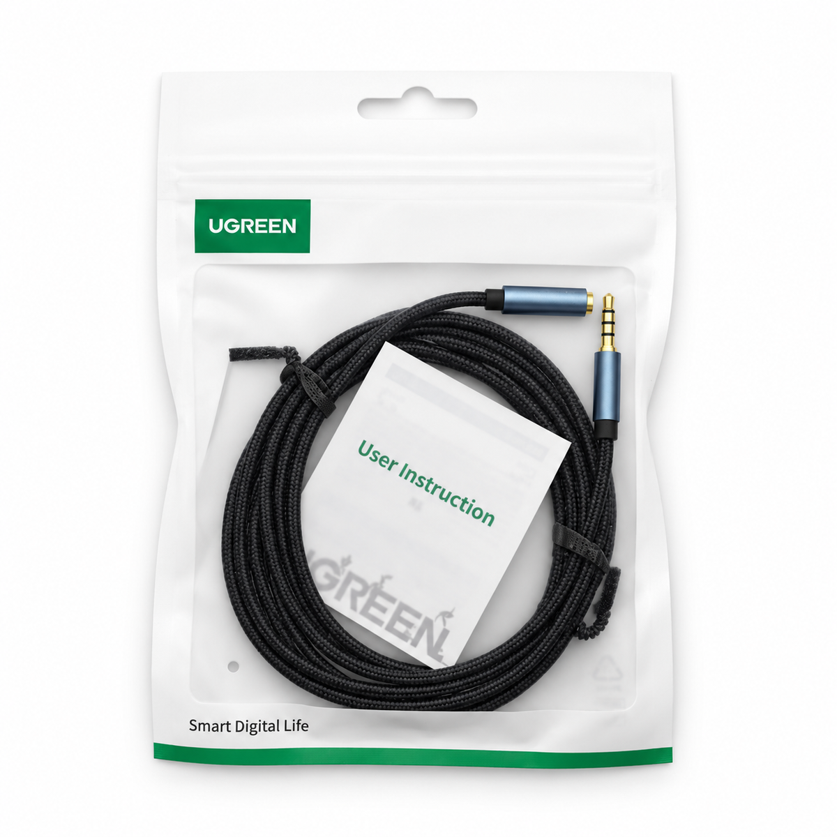 Extensión de audio UGREEN 40675 TRRS de 3.5 mm macho a hembra, 2 metros