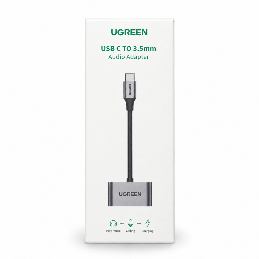 Adaptador UGREEN 50596 de audio y carga USB-C