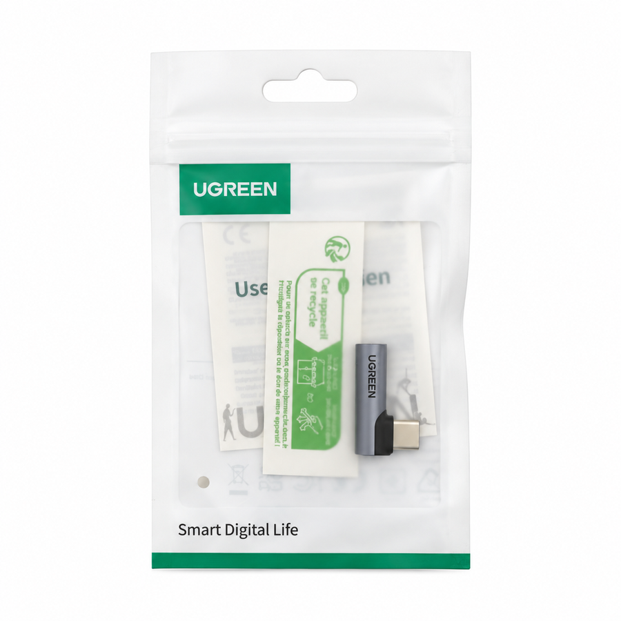 Adaptador UGREEN 80384 USB-C a 3.5 mm gris