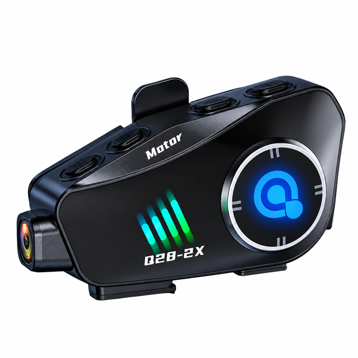 Intercomunicador Bluetooth con Cámara Q28-2X — Negro-GT-Sin-Anuncio-SD