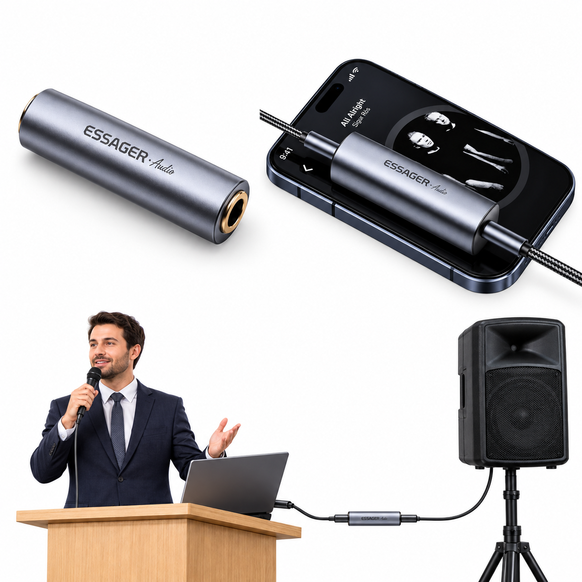 Aislador de Ruido Audio AUX 3.5 mm